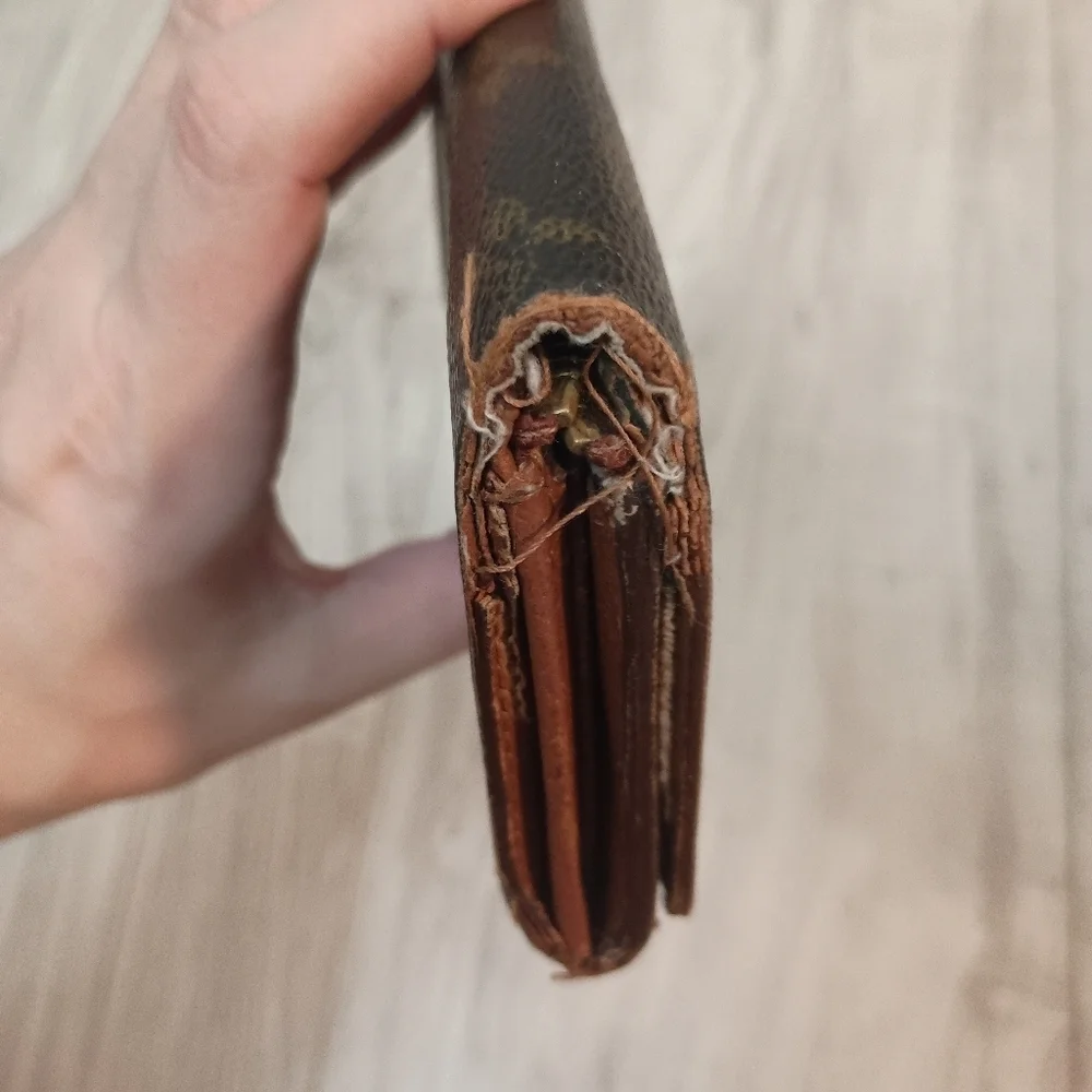 Louis Vuitton, Brown MonoTresor Bi-Fold Zip Wallet
